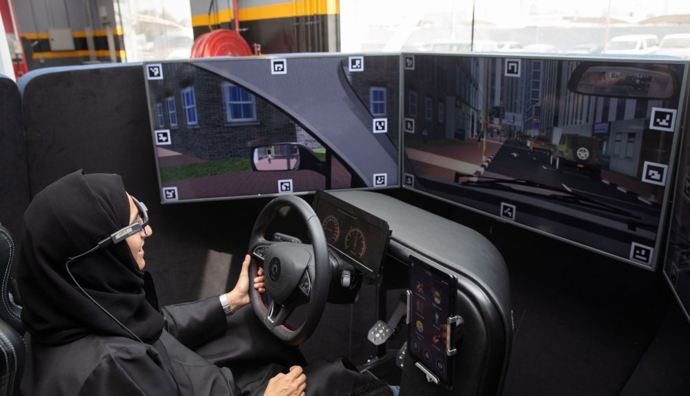Image 3 - Huda Al Matroushi testing AI Driving Hub Simulator