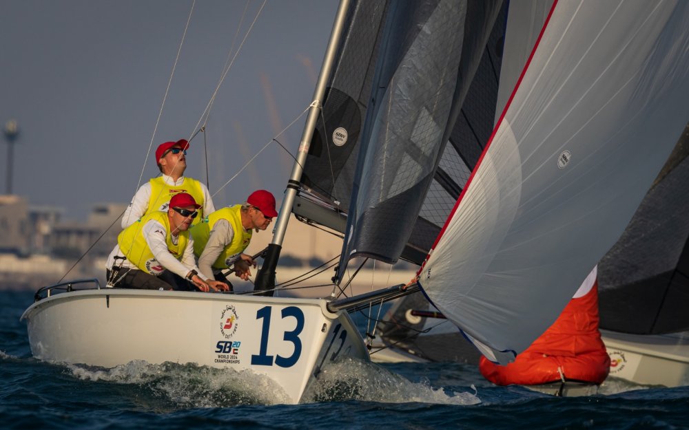 Glasgow Kiss - Winners of the 2023 Dubai Duty Free SB20 Sailing Middle East Championships