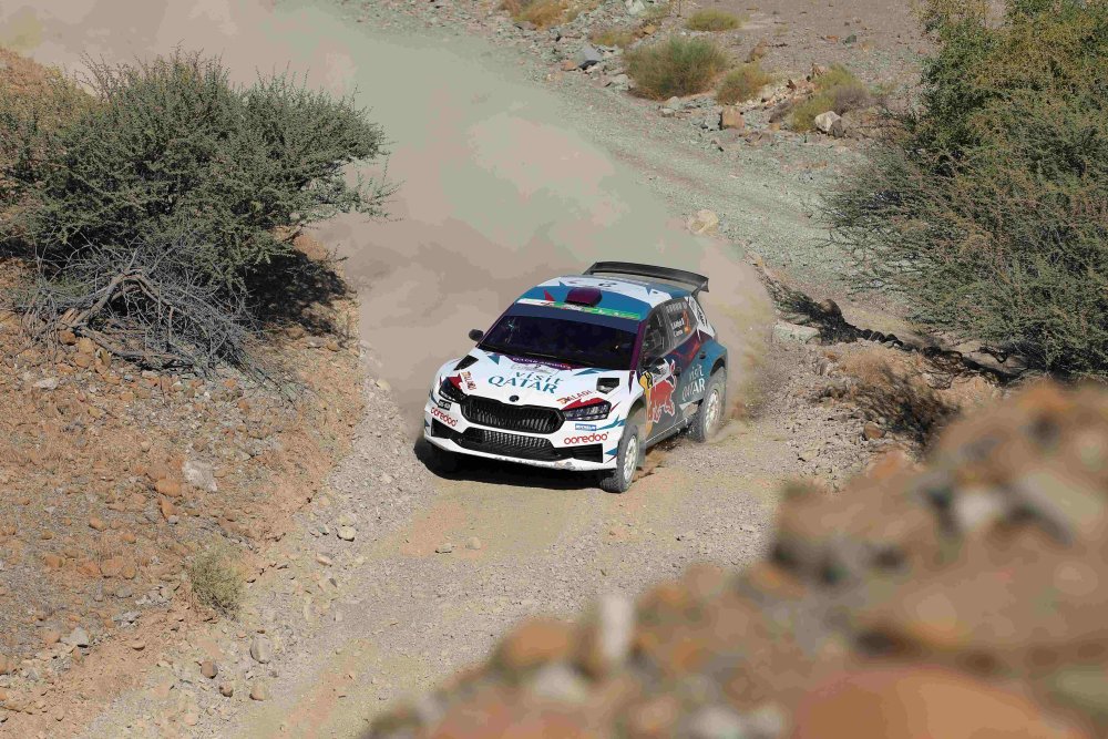 Nasser Saleh Al-Attiyah in day one action in Oman.