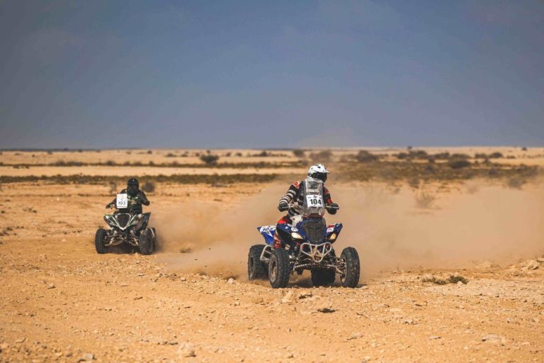Quad action from the 2024 Qatar International Baja