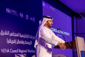 FIA President Mohamed Ben Sulayem at the workshop in Muscat - he said the MENA region is home to some of the fastest-growing mobility ecosystems in the world