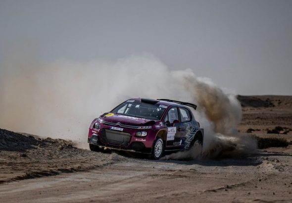 Abdulaziz Al-Kuwari at the Qatar International Rally in 2025.
