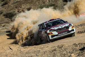 Nasser Saleh Al-Attiyah on his way to victory in Oman in January.